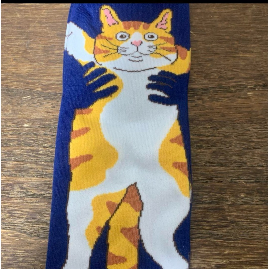 猫　ねこ　靴下　ソックス　22-24㎝　3足セット レディースのレッグウェア(ソックス)の商品写真