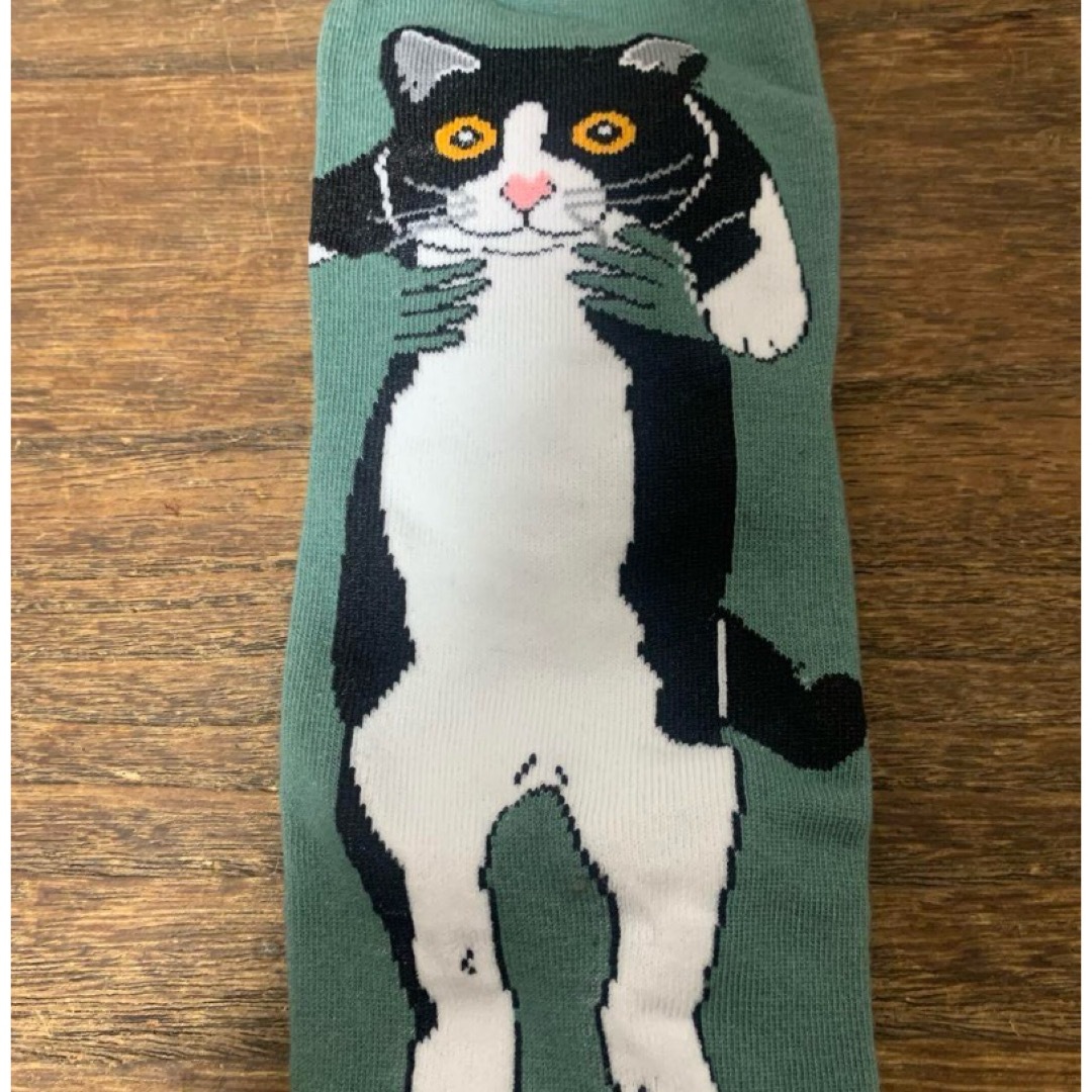 猫　ねこ　靴下　ソックス　22-24㎝　3足セット レディースのレッグウェア(ソックス)の商品写真
