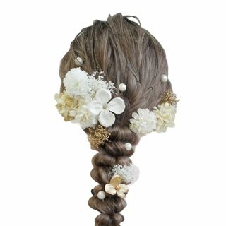 [Lomeri] ロメリ 髪飾り【6色展開】 ドライフラワー マム 着物 和装 (その他)