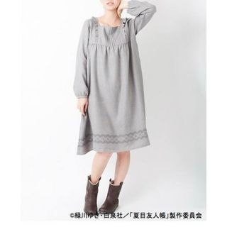 夏目友人帳 コラボ earth ニャンコ先生 スカート ワンピース(ロングワンピース/マキシワンピース)