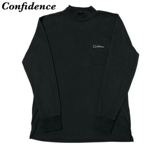 Confidence ハイネック ポケット付き ロングtシャツ Lsize(Tシャツ/カットソー(七分/長袖))