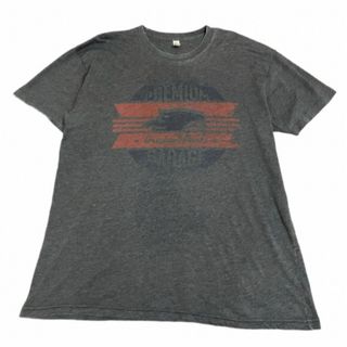 American Apparel - Americam Apparel 染み込みプリントtシャツ  XLサイズ
