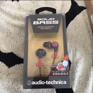 オーディオテクニカ(audio-technica)の【イージックjp 宮崎様専用】SOLID BASS ATH-CK770(ストラップ/イヤホンジャック)