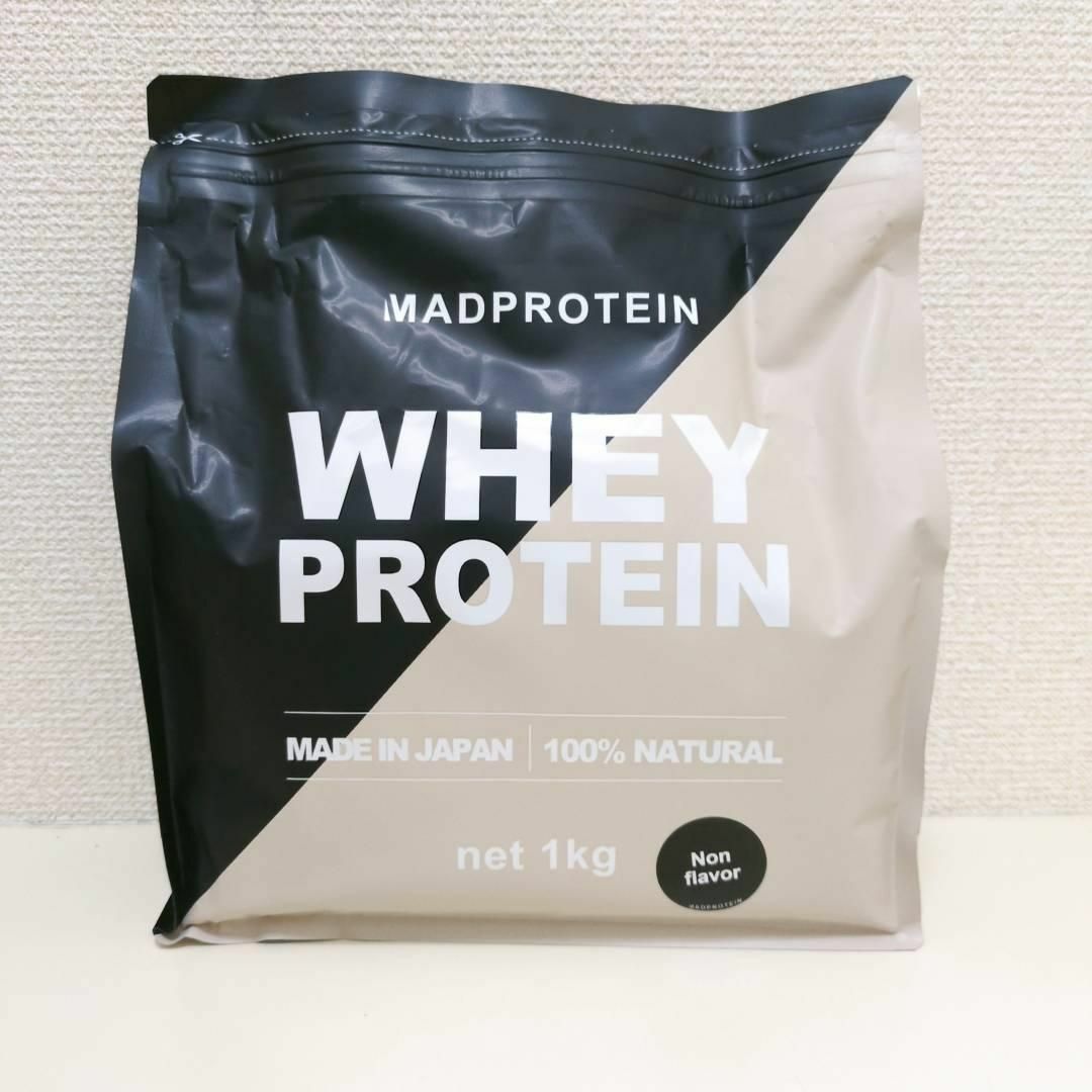 プレーン MAD PROTEIN(マッドプロテイン) ホエイプロテイン 1kg 食品/飲料/酒の健康食品(プロテイン)の商品写真