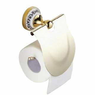 【色:金・ゴールド】トイレットペーパーホルダー アンティーク調 おしゃれ 美しい(その他)