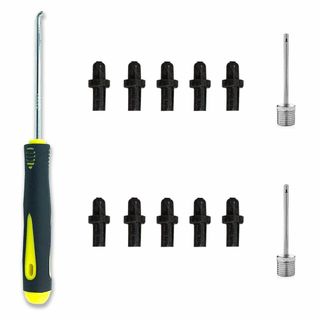 【特価セール】スポーツボールインフレーションバルブキット（10個）、バスケットボ(その他)