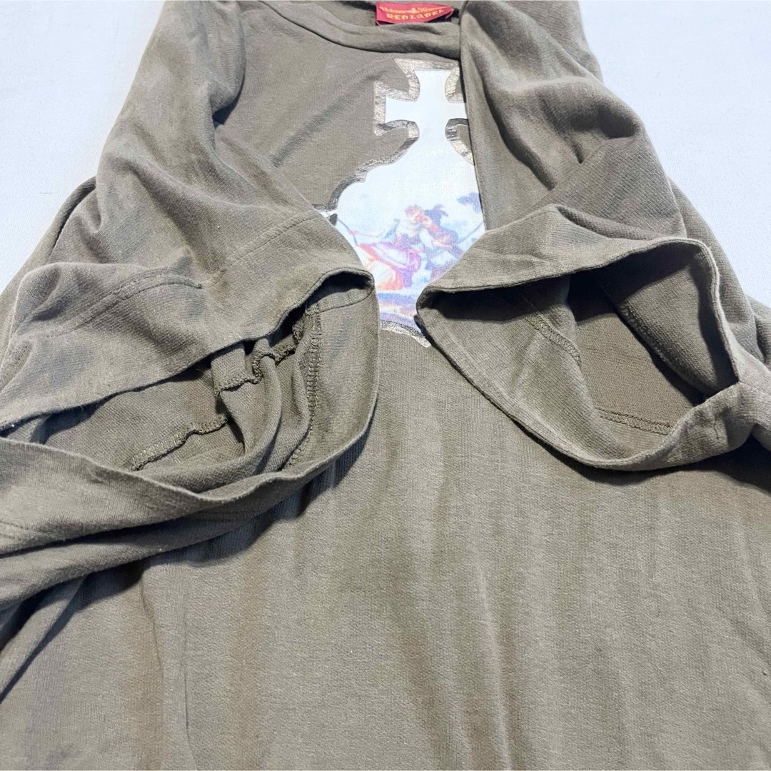 Vivienne Westwood(ヴィヴィアンウエストウッド)のヴィヴィアン ウエストウッド レッドレーベル 変形 ワンピース オーブ 半袖 M レディースのワンピース(ひざ丈ワンピース)の商品写真