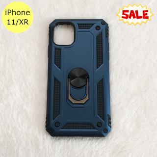 セール中♪ 耐衝撃 衝撃吸収 iPhone11/XRケース ブルー(iPhoneケース)