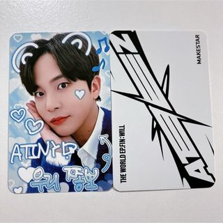 エイティーズ(ATEEZ)のATEEZ makestar ラキドロ プリクラ 猫耳 トレカ 1種(アイドルグッズ)