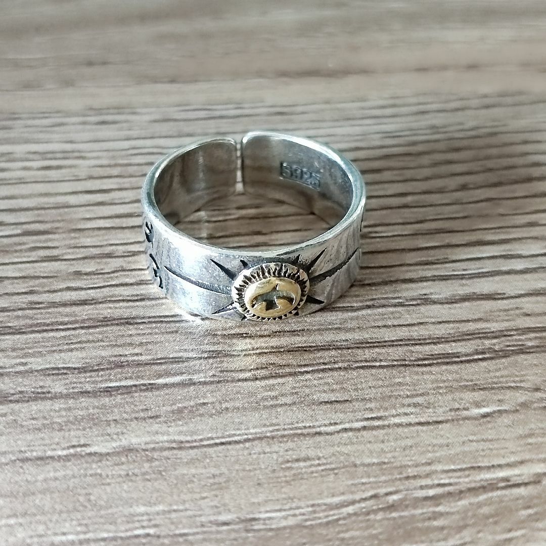シルバー 925 イーグル ヴィンテージ 指輪 リング メンズ メキシカン メンズのアクセサリー(リング(指輪))の商品写真