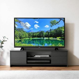 【47インチまで対応】アイリスオーヤマ テレビ台 『隠せる収納』 AVボード ロ(その他)