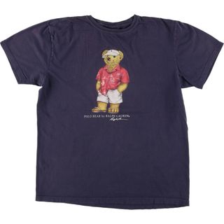 ラルフローレン(Ralph Lauren)の古着 ラルフローレン Ralph Lauren POLO by Ralph Lauren ポロベア 半袖 プリントTシャツ メンズS相当 /eaa563572(Tシャツ/カットソー(半袖/袖なし))