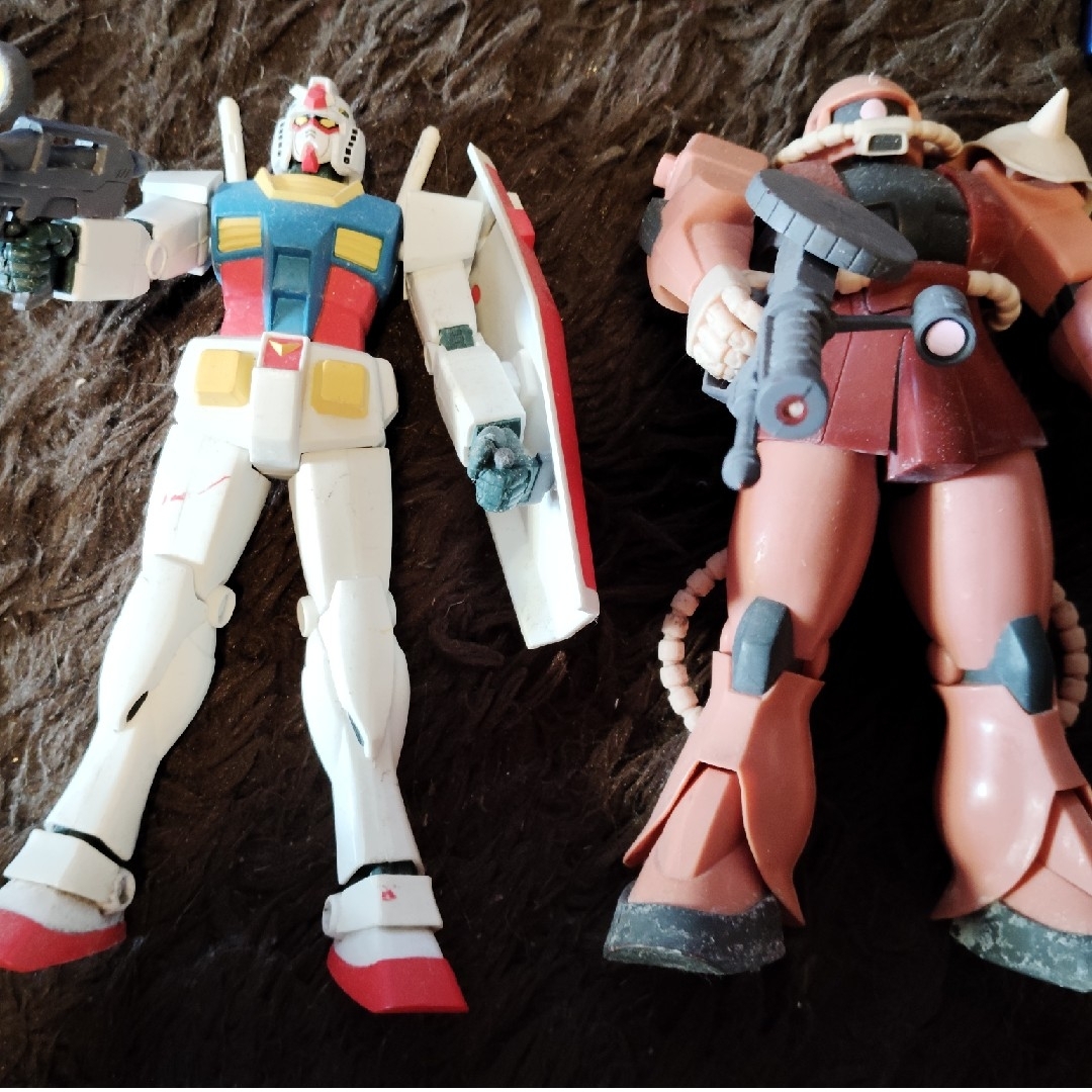 Gundam Collection（BANDAI）(ガンダムコレクション)のハイグレードのレアガンダム2体　格安　1/100 MGシリーズ 18センチ　定価 エンタメ/ホビーのおもちゃ/ぬいぐるみ(模型/プラモデル)の商品写真