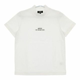 アーペーセー(A.P.C)のA.P.C. ロゴ刺繍 ハイネック 半袖Ｔシャツ カットソー ホワイト レディース アーペーセー【中古】5-0709S∞(Tシャツ(半袖/袖なし))