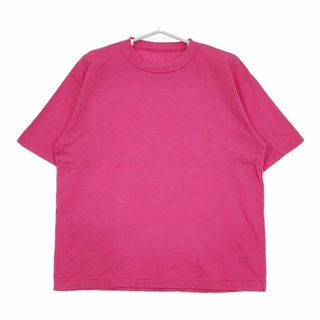 フォーティーファイブアールピーエム(45rpm)の45R/45rpm 後ろポケット コットン サイズ2 半袖Ｔシャツ カットソー ピンク レディース フォーティーファイブアールピーエム【中古】5-0709S∞(Tシャツ(半袖/袖なし))