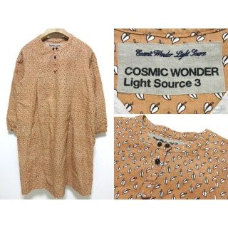 コズミックワンダー(COSMIC WONDER)のコズミックワンダー リネンワイドワンピース 1 日本製 1LDK取扱ブランド(ひざ丈ワンピース)