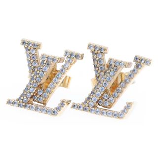 ルイヴィトン(LOUIS VUITTON)のLOUIS VUITTON ルイヴィトン LV アイコニック ストラス ラインストーン 両耳用 ピアス ゴールド レディース M00609(ピアス)