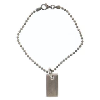 グッチ(GUCCI)のGUCCI グッチ ドッグタグ ボールチェーン ブレスレット シルバー(ブレスレット)