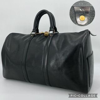 ルイヴィトン(LOUIS VUITTON)の鑑定済✨ルイヴィトン エピ キーポル45 ボストンバッグ 黒色 M59152(ボストンバッグ)