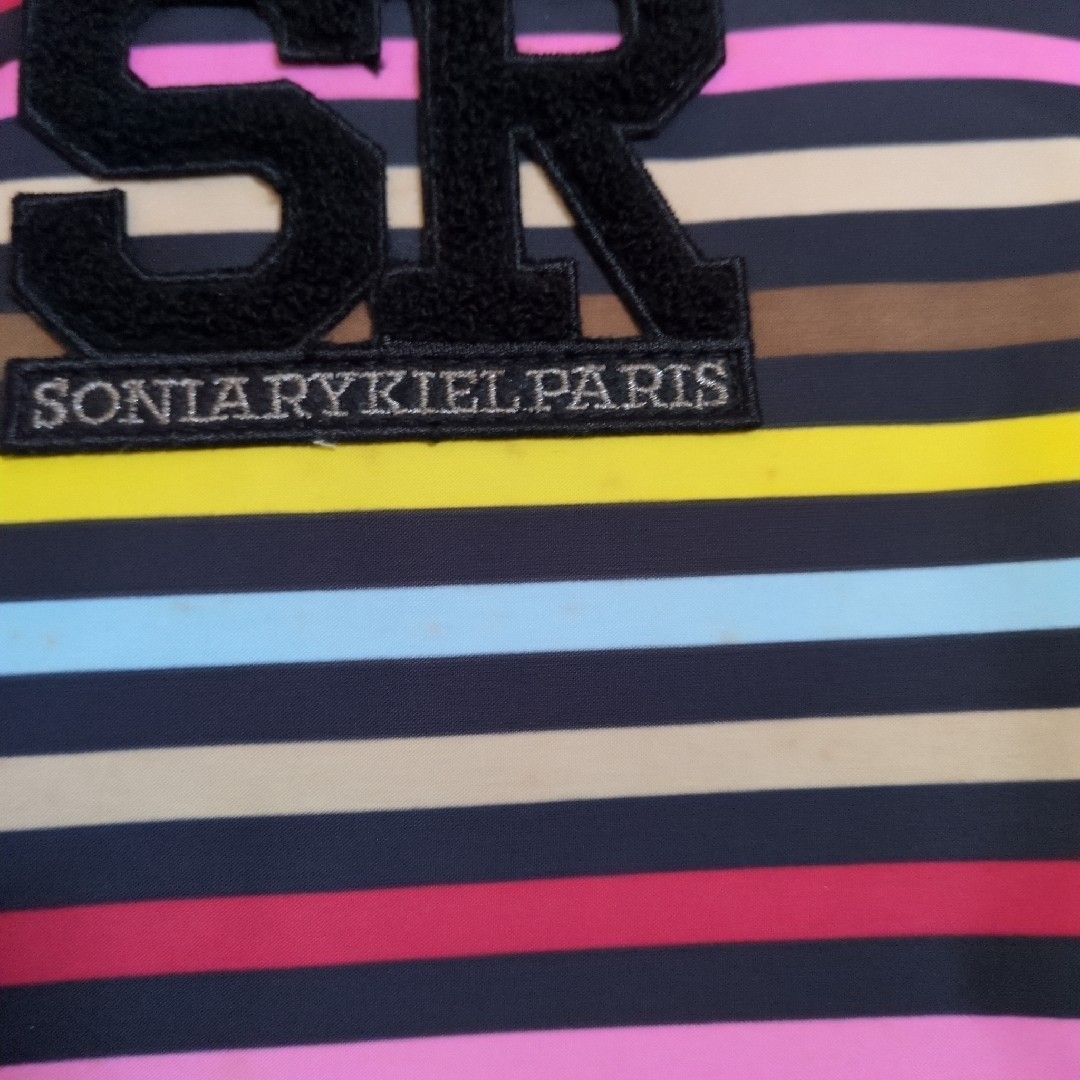 SONIA RYKIEL(ソニアリキエル)の♣ソニアリキエル　SR トートバッグ　ボーダー　ハンドバッグ　マルチカラー レディースのトップス(Tシャツ(半袖/袖なし))の商品写真