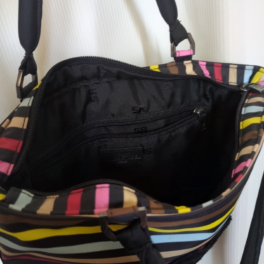 SONIA RYKIEL(ソニアリキエル)の♣ソニアリキエル　SR トートバッグ　ボーダー　ハンドバッグ　マルチカラー レディースのトップス(Tシャツ(半袖/袖なし))の商品写真