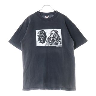VINTAGE ヴィンテージ 90S VINTAGE あしたのジョー 円下参闘クラブ ヴィンテージ 両面プリント クルー半袖Tシャツ カットソー チャコールグレー(Tシャツ/カットソー(半袖/袖なし))