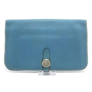 エルメス(HERMES)のHERMES(エルメス) 長財布 ドゴンGM ブルージーン シルバー金具(財布)