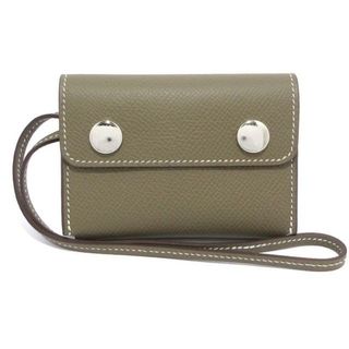 エルメス(HERMES)のHERMES(エルメス) カードケース美品  エルメスナップ エトゥープ(名刺入れ/定期入れ)