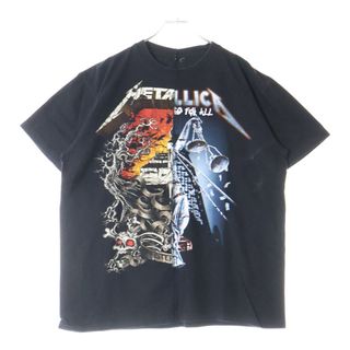 VINTAGE ヴィンテージ VITAGE METALLICA メタリカ リメイク ドッキング 両面プリント クルーネック半袖Tシャツ カットソー ブラック(Tシャツ/カットソー(半袖/袖なし))