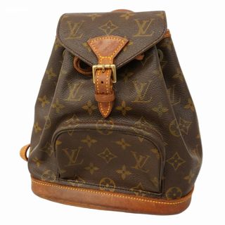 ルイヴィトン(LOUIS VUITTON)の【5gc3683-h】ルイヴィトン リュック・デイパック モノグラム ミニモンスリ M51137 ブラウン【中古】レディース(リュック/バックパック)