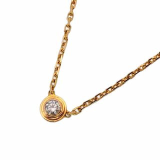 カルティエ(Cartier)の【5jgb0125】カルティエ ネックレス ディアマンレジェ XS/1PD K18PG ピンクゴールド ダイヤモンド【中古】レディース(ネックレス)