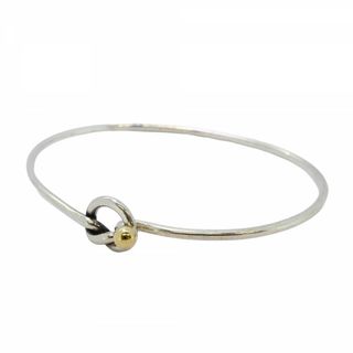 ティファニー(Tiffany & Co.)の【5jgb0128】ティファニー バングル ラブノット K18YG イエローゴールド シルバー925【中古】レディース(ブレスレット/バングル)