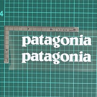 パタゴニア　Patagonia  カッティングステッカー　白2枚(その他)
