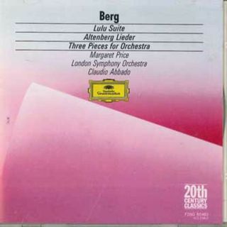 CD Berg 《ルル》組曲, アルテンベルク歌曲集 他: プライス, ア F28G50483 POLYDOR /00110(クラシック)