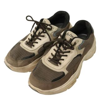 b/m ビーエム moonstar 通年★ ローカット ダッド スニーカー シューズ Sz.24.5EE レディース(スニーカー)
