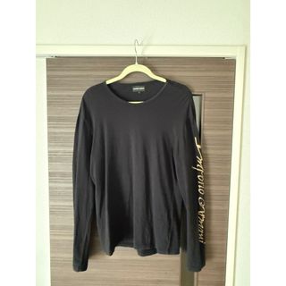 EMPORIO ARMANI ブラック長袖カットソーL(Tシャツ/カットソー(七分/長袖))