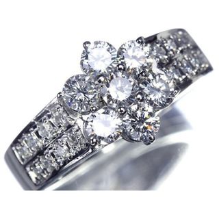 ダイヤモンド 総計1.00ct Pt900 フラワーダイヤモンドリング(リング(指輪))