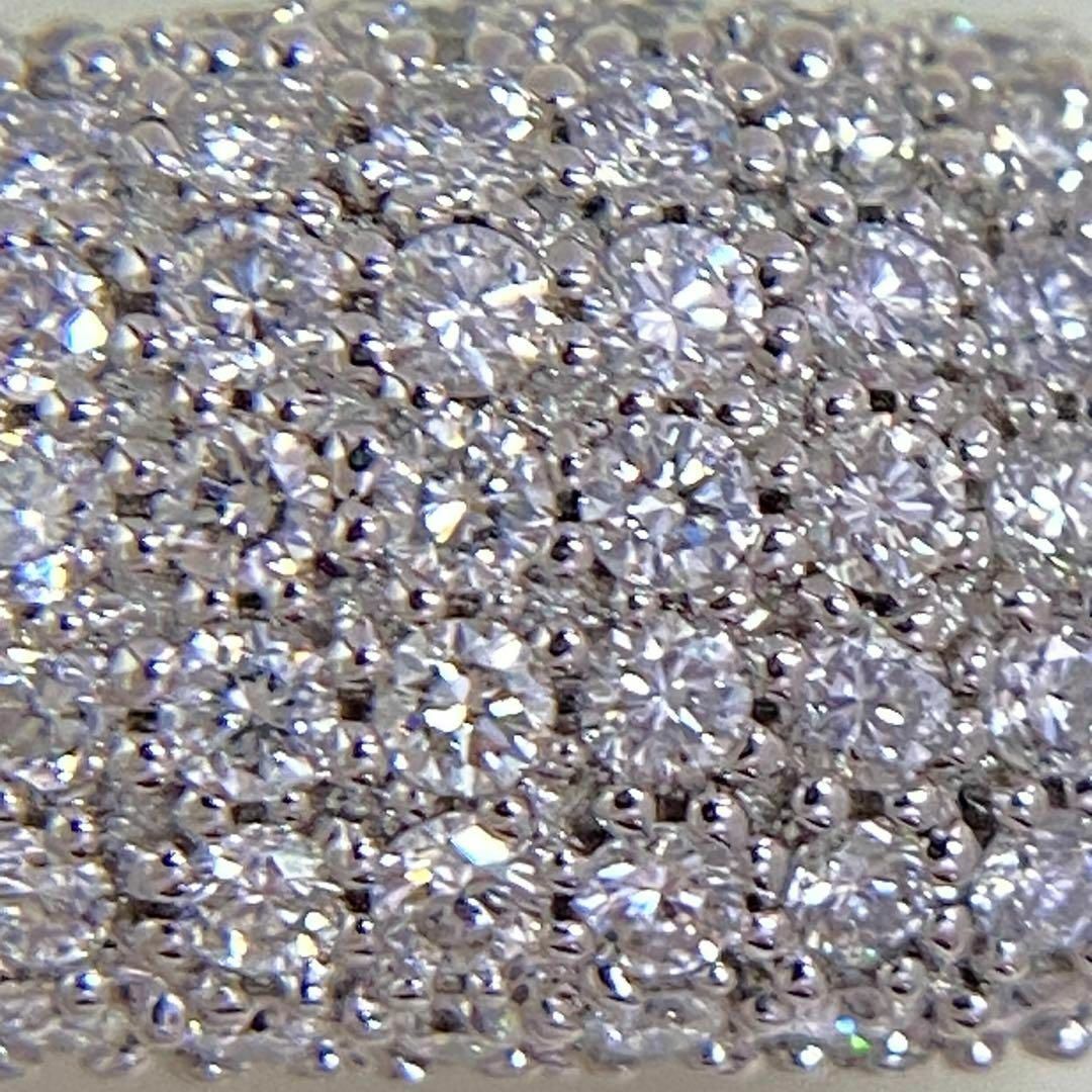 K18WG　高品質 ダイヤモンドリング　D1.25ct　パヴェ　ブランド　裏張り レディースのアクセサリー(リング(指輪))の商品写真