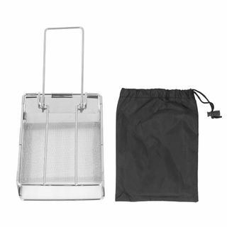 【人気商品】折りたたみトースター、ステンレススチールキャンプトースターラックホル(その他)