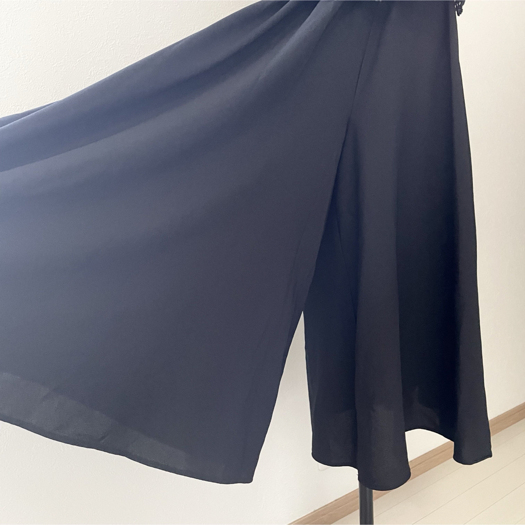 axes femme(アクシーズファム)のアクシーズ  透かし編み　オールインワン レディースのパンツ(サロペット/オーバーオール)の商品写真