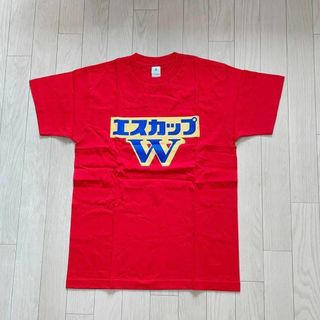新品未使用 エスカップW プリントTシャツ 赤