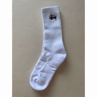 ステューシー(STUSSY)のStussy ホワイト、ブラック、グレーソックス ロゴ入り(ソックス)