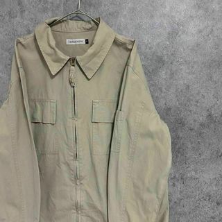 00S ワークジャケット　US輸入　フルジップ　メンズM 古着(その他)