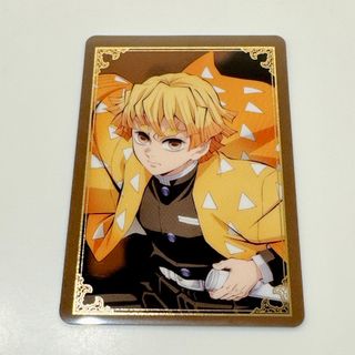 キメツノヤイバ(鬼滅の刃)の鬼滅の刃 無限城編 箔押しカード 善逸(キャラクターグッズ)