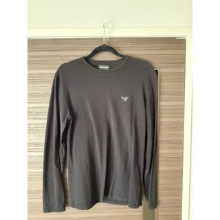 エンポリオアルマーニ(EMPORIO ARMANI)のEMPORIO ARMANI 長袖カットソー 黒　L(Tシャツ/カットソー(七分/長袖))