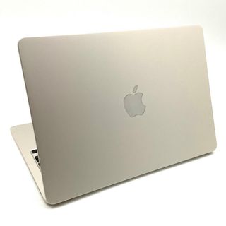 アップル(Apple)の【全額返金保証】【最速発送】Apple MacBook Air 13.6インチ 2022 Apple M2 8GB SSD 512GB スターライト 97% 動作確認済(ノートPC)