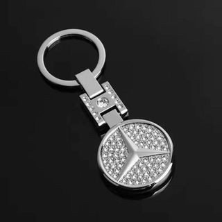 メルセデス・ベンツキーホルダー おしゃれ キラキラ　金属1(キーホルダー)