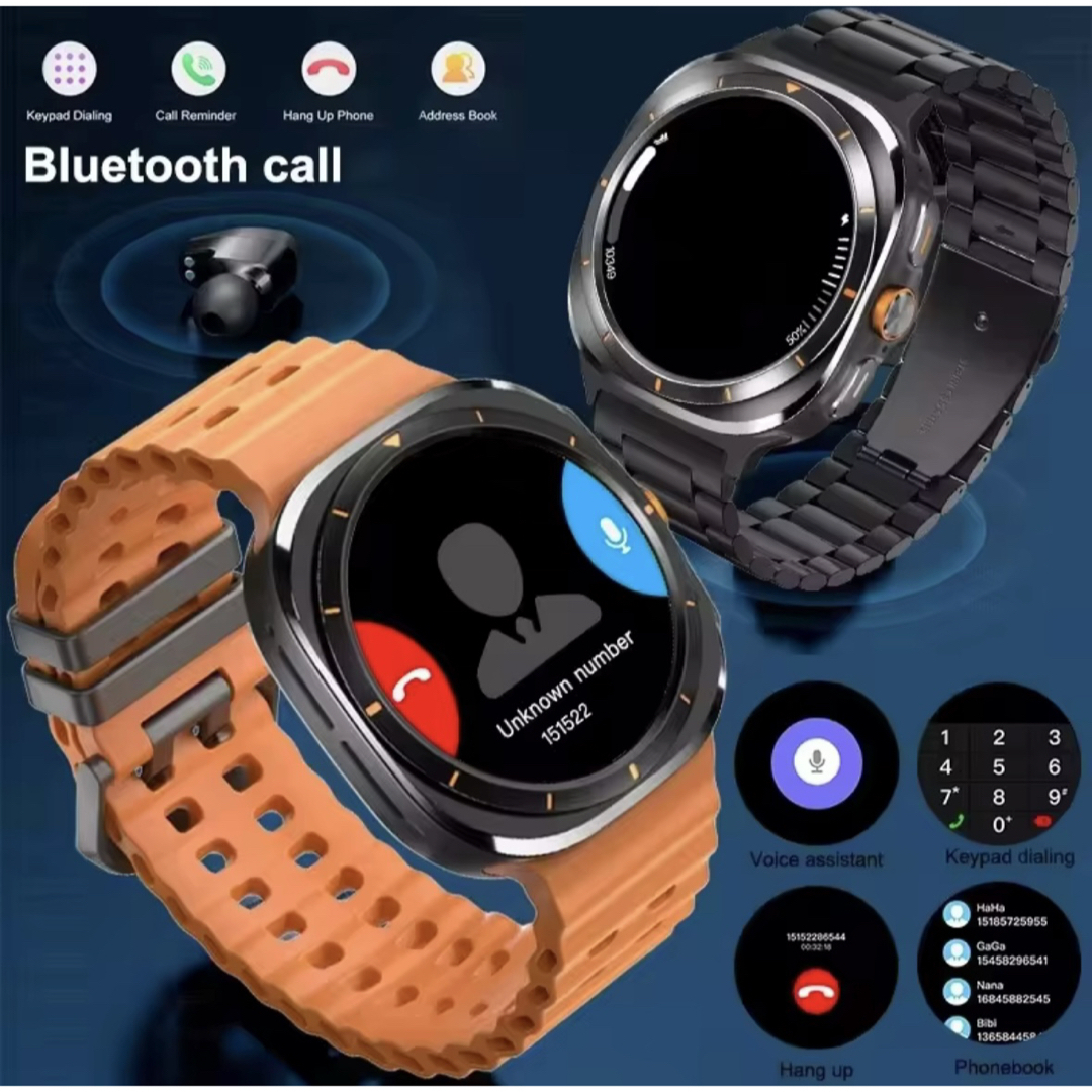 【新品未使用】LAXASFIT スマートウォッチ GT7 ウルトラ メンズの時計(腕時計(デジタル))の商品写真