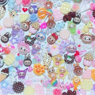 ネイルパーツまとめ売り　50個以上　くま　キャラクター　スイーツ(ネイル用品)