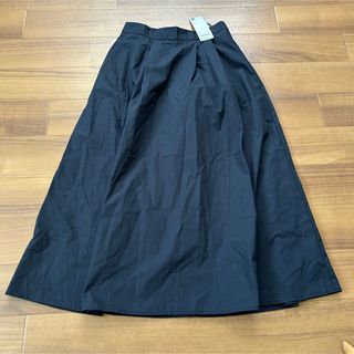 ジーユー(GU)のGU　レディース　Sサイズ　ネイビー　カラーフレアスカート　ロング(ロングスカート)